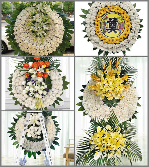 河南南阳新野县歪子镇老庙村花圈速递